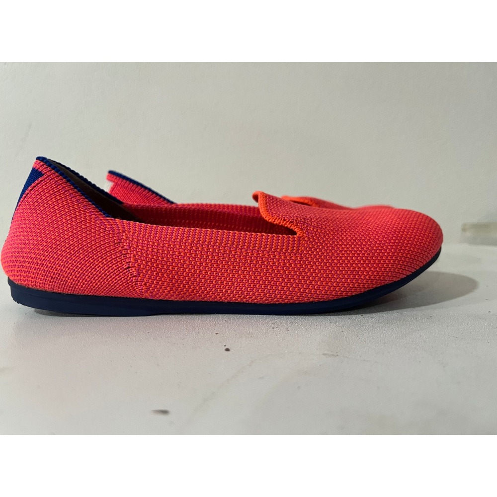 Rothy's Kids Loafer Sunset Pink Orange Knit Slip On Shoes Size 13